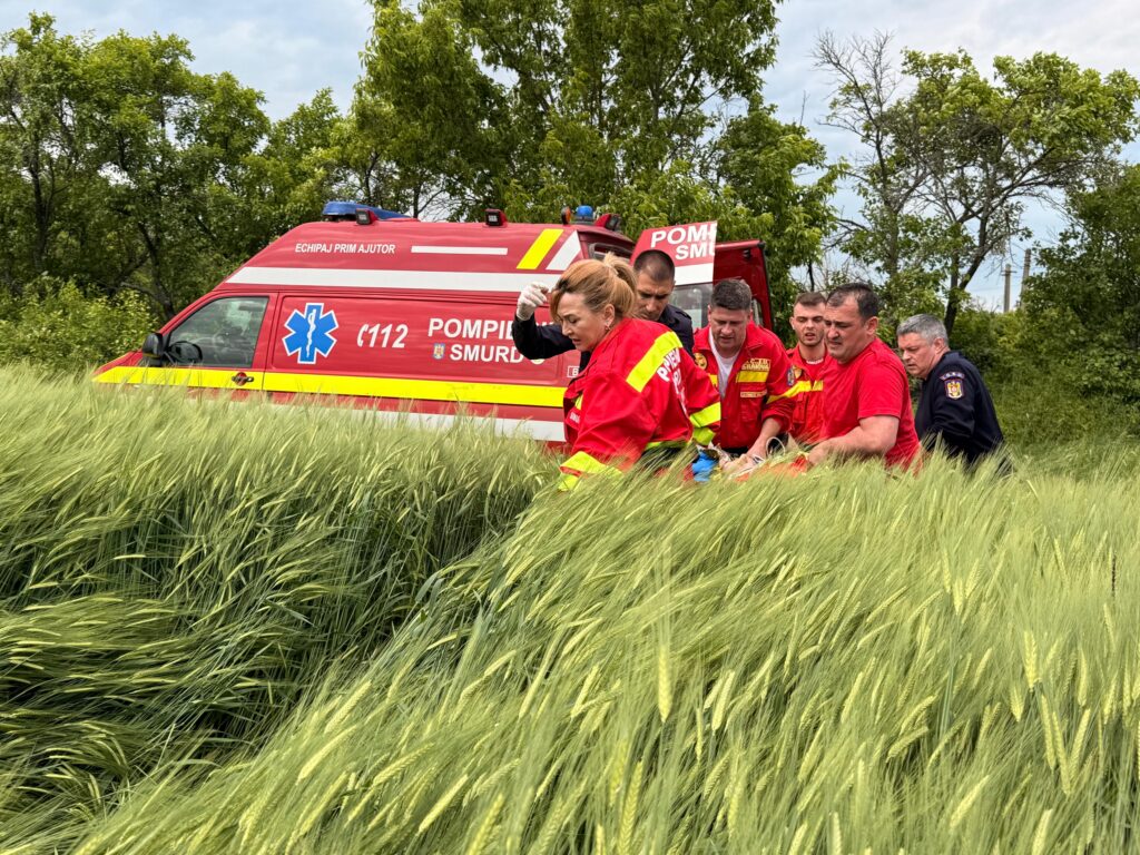 Intervenție SMURD după un accident grav în Dolj