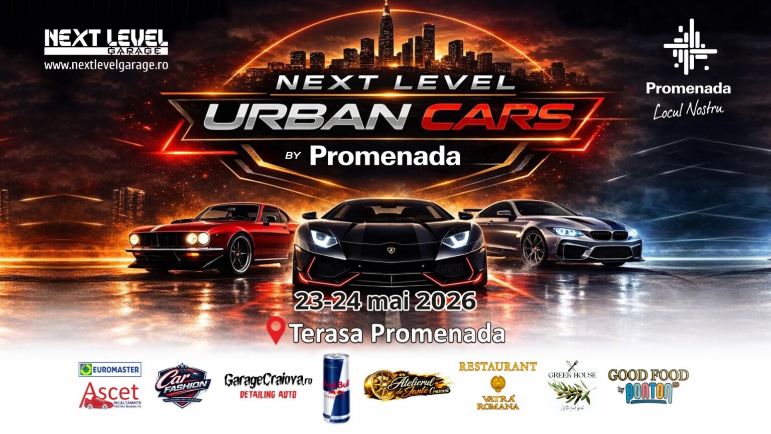 Supercar Show și party la Promenada Craiova