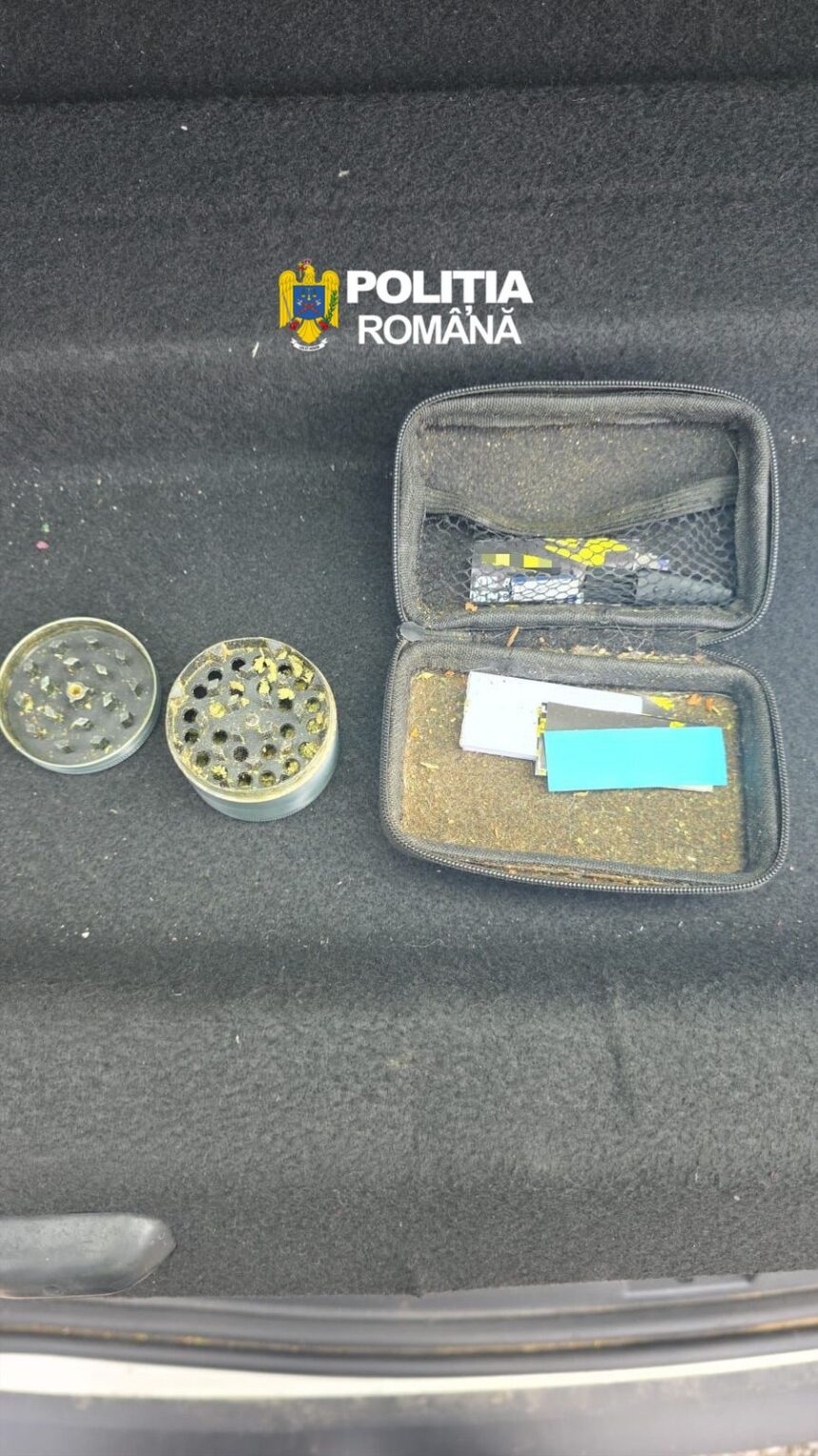 Droguri în mașină: Un șofer a fost oprit pe DN 7