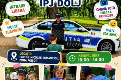 Polițiștii din Craiova sărbătoresc Ziua Copilului