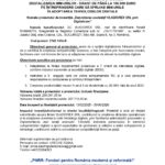 Header with EU flag and Romanian government logos atop a formal press release about digitalization grants under PNRR, titled 'Comunicát de presă finalizare implementare'.
