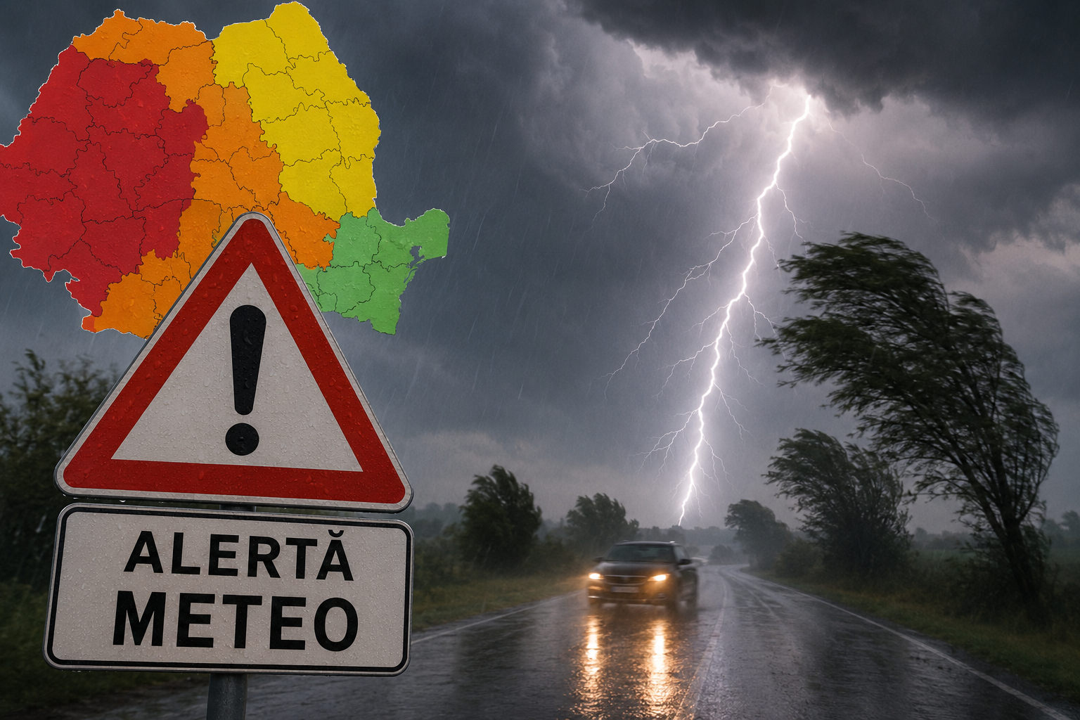 Alerte ANM: După caniculă, vin ploile și furtunile
