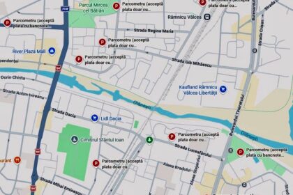 Râmnicu Vâlcea: Parcometrele apar acum și pe Google Maps