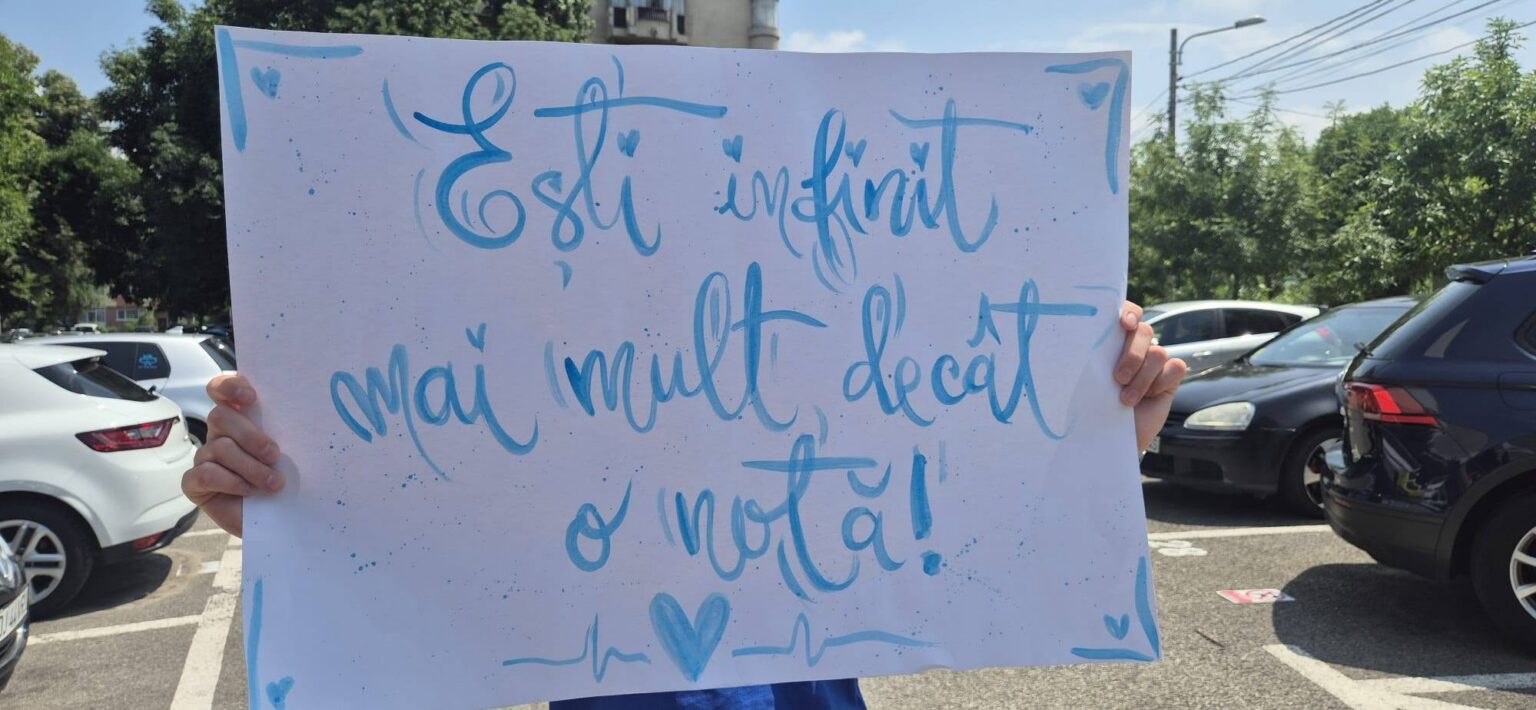 Mesaj viral după examen. Foto: Facebook/Diana Bratucu