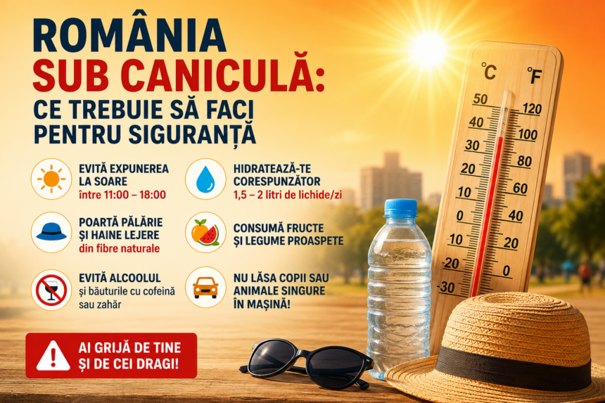 România sub caniculă: ce trebuie să faci pentru siguranță