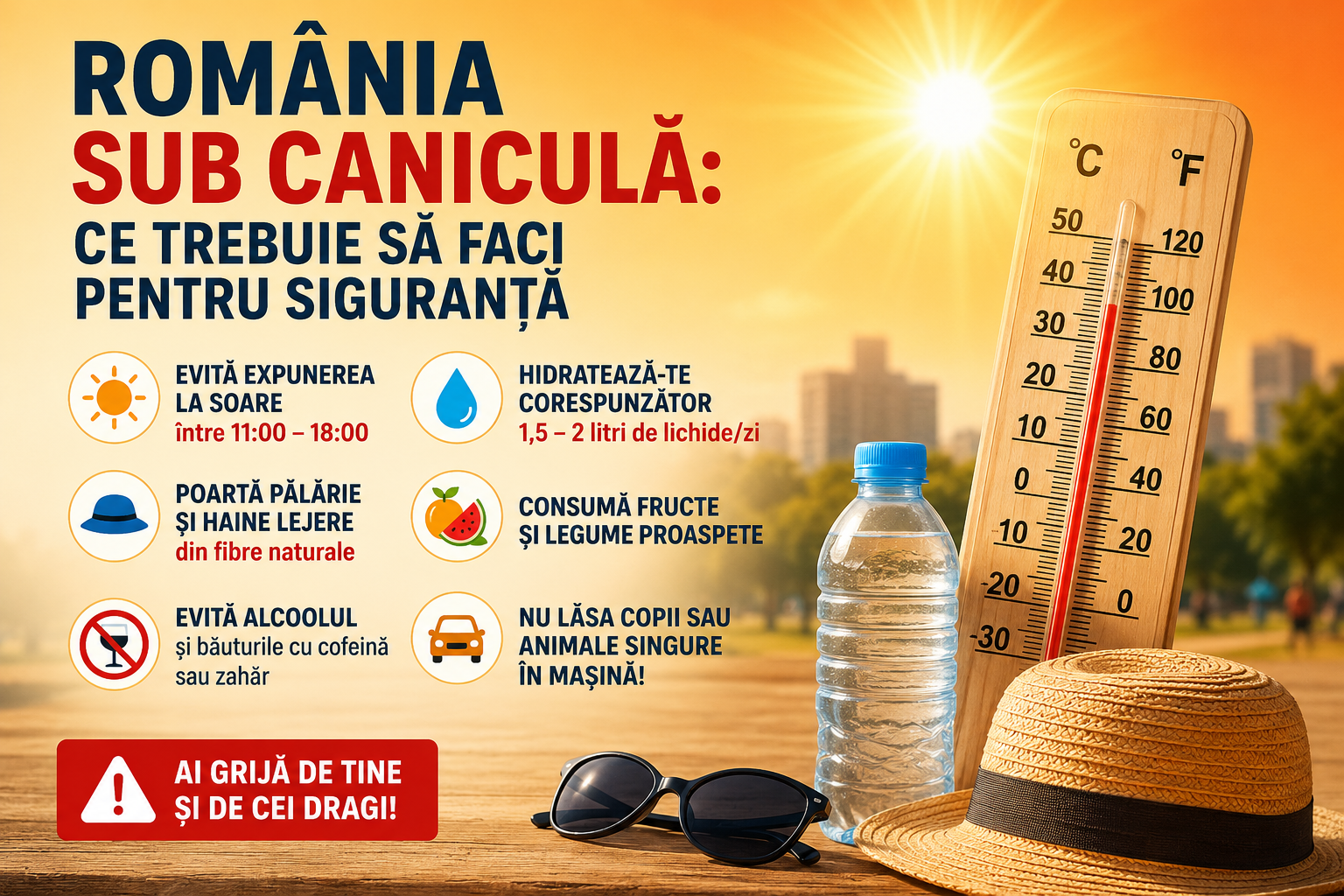 România sub caniculă: ce trebuie să faci pentru siguranță