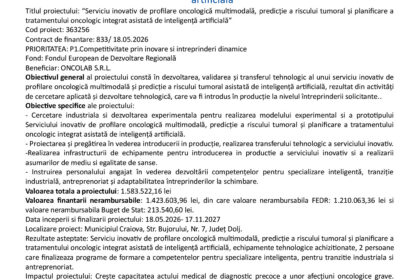 Press release header with EU, Romanian government, and REGIO logos; Romanian title 'Comunicat de presă' and date 'Iunie 2026'.