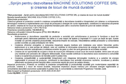 Press release header with EU and partner logos, large blue Romanian title 'Comunicát de presă' and project details (June 2026).