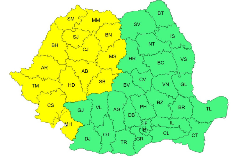 Primul cod galben de caniculă, emis de ANM - Jurnalul Olteniei – Știri din Craiova și Oltenia Primul cod galben de caniculă, emis de ANM