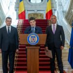 Nicușor Dan și premierul desemnat, Adrian Veștea. Foto: presidency.ro
