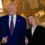 Donald trump și Giorgia Meloni. Foto: Facebook