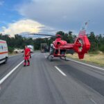 Mehedinți: accident pe DN 56A, intervenție de amploare