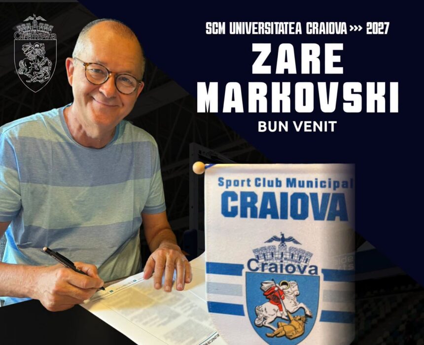 Zare Markovski a preluat echipa de baschet SCM Craiova