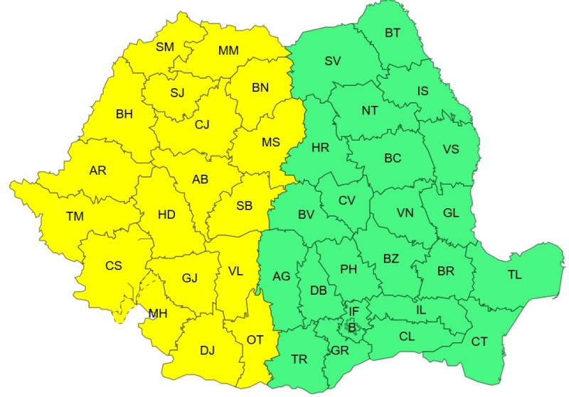 Primul cod galben de caniculă, emis de ANM - Jurnalul Olteniei – Știri din Craiova și Oltenia Primul cod galben de caniculă, emis de ANM