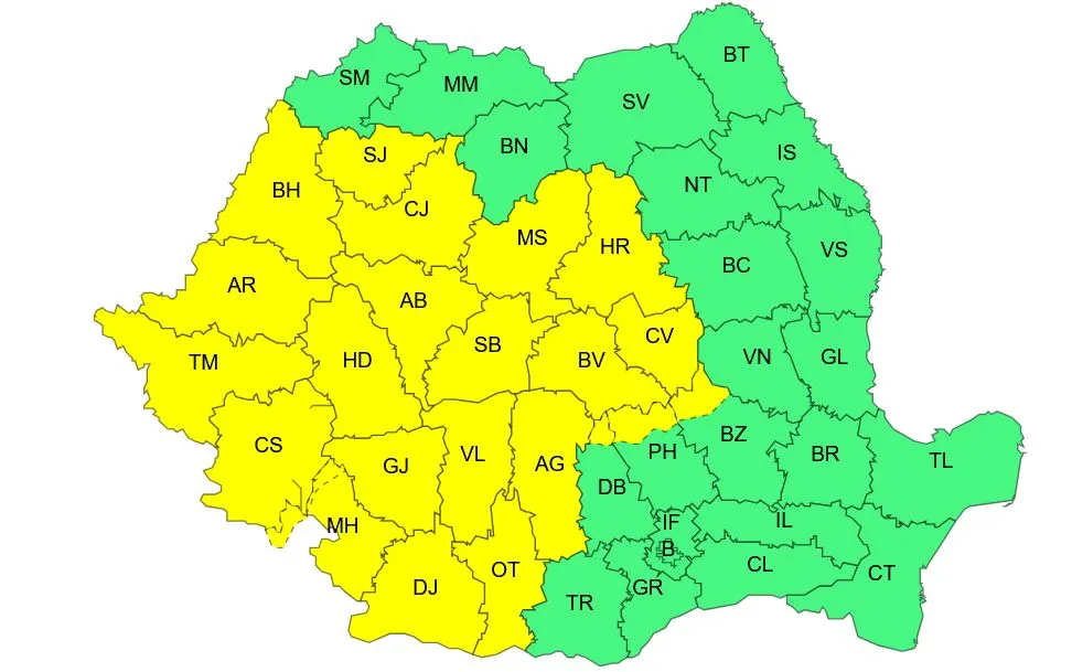 Alerte ANM: Averse torenţiale şi furtuni în Oltenia - Jurnalul Olteniei – Știri din Craiova și Oltenia Alerte ANM: Averse torenţiale şi furtuni în Oltenia
