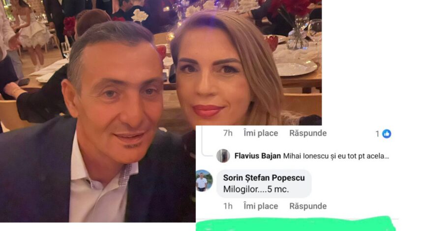 Couple taking a close-up selfie at a formal dinner event with table settings in the background.