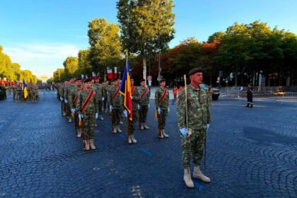 Armata Română defilează la Paris de Ziua Franței. Foto: Ministerul Apărării Naționale