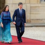 Nicușor Dan și Mirabela Grădinaru, la Palatul Elysee. Foto: presidency.ro