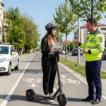 IPJ Mehedinți, avertisment clar pentru cei cu trotinete. Foto generată cu AI