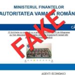 Autoritatea Vamală Română: Dezinformare grosolană în online