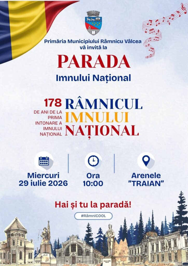 Râmnicu Vâlcea dă startul Zilelor Imnului Național 2026 - Jurnalul Olteniei – Știri din Craiova și Oltenia Râmnicu Vâlcea dă startul Zilelor Imnului Național 2026