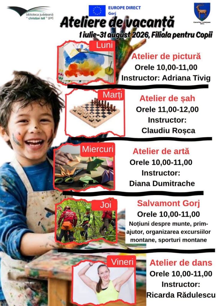 Gorj: ateliere, festivaluri și activități pentru toate vârstele