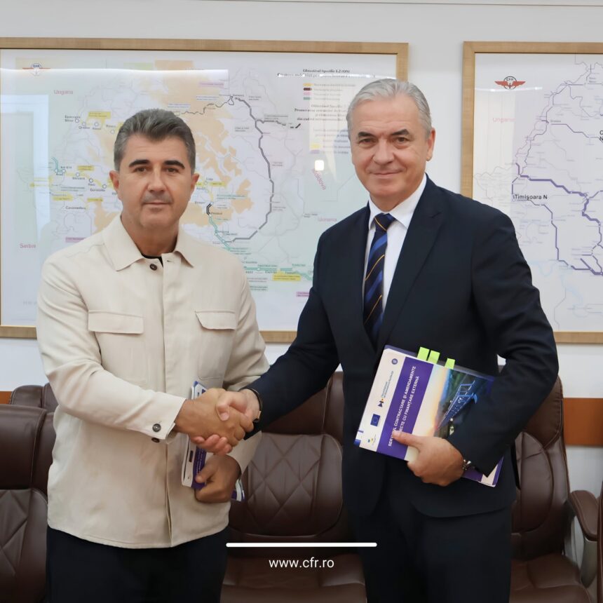 CFR a semnat un contract de 1,8 miliarde lei pentru lotul Filiași - Igiroa
