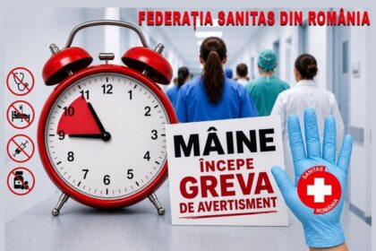 Sanitas declanșează grevă de avertisment