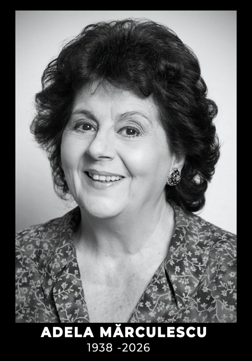 Doliu în teatrul românesc: Adela Mărculescu a murit! - Jurnalul Olteniei – Știri din Craiova și Oltenia Doliu în teatrul românesc: Adela Mărculescu a murit!