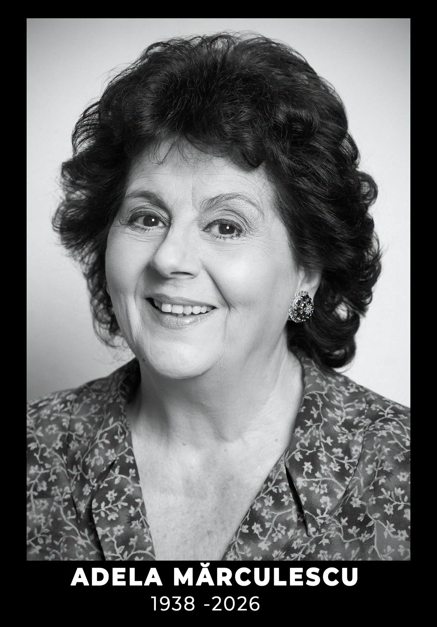 Doliu în teatrul românesc: Adela Mărculescu a murit!