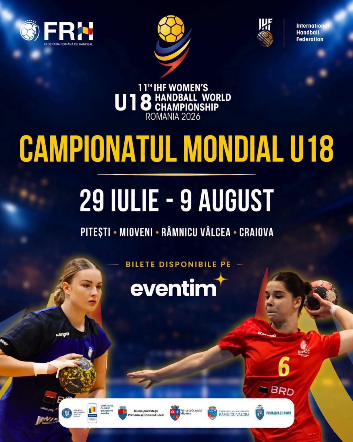 Craiova găzduiește Mondialul U18 de handbal feminin - Jurnalul Olteniei – Știri din Craiova și Oltenia Craiova găzduiește Mondialul U18 de handbal feminin