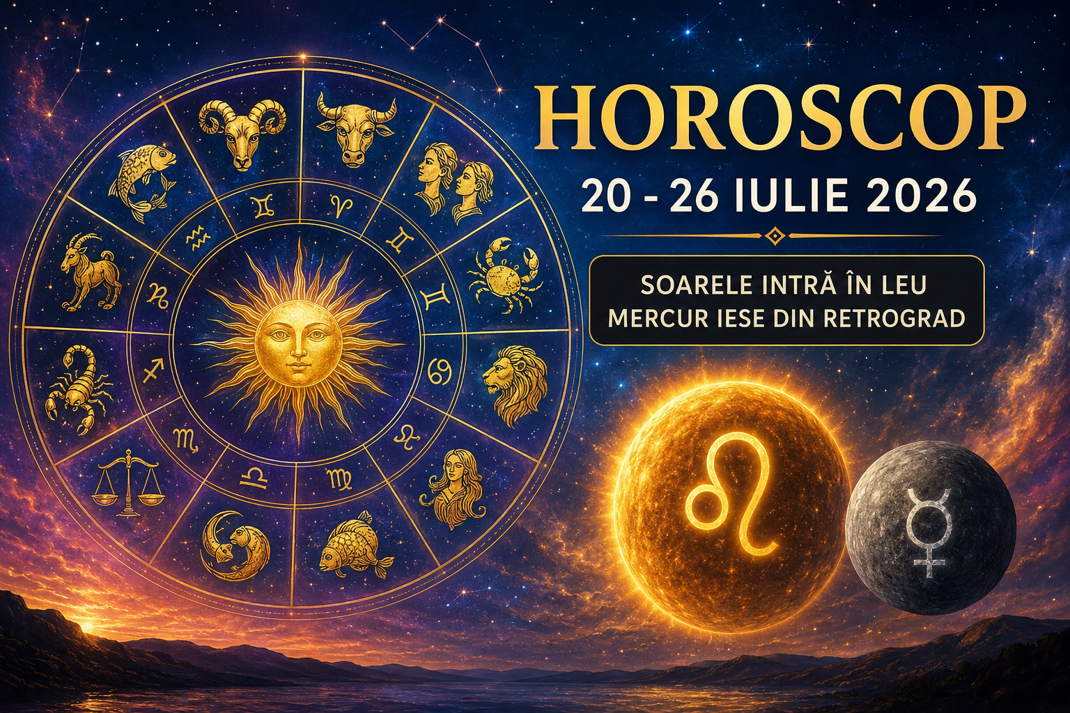 Horoscop 20-26 iulie 2026: Mercur iese din retrograd - Jurnalul Olteniei – Știri din Craiova și Oltenia Horoscop 20-26 iulie 2026: Mercur iese din retrograd