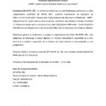 Press release page header for Romanian project finalization under PNRR funding, with logos and July 2026 date.