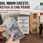 Salariul minim crește. Cine câștigă și cine pierde