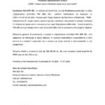 Official press release document header with EU and Romanian logos, title 'COMUNICAT DE PRESĂ' and project details.