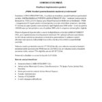 Comunicat de presă: finalizare implementare proiect PNRR în România (document cu sigle UE în partea de sus).