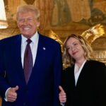 Donald trump și Giorgia Meloni Foto Facebook Giorgia Meloni