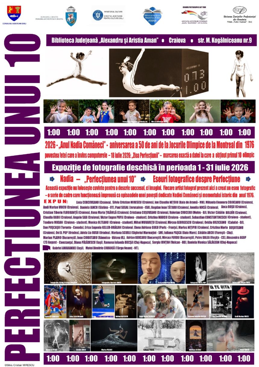 „Perfecțiunea unui 10”, expoziție-eveniment la Craiova