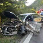 Vâlcea: Accident pe DN7. O mașină s-a lovit de un TIR