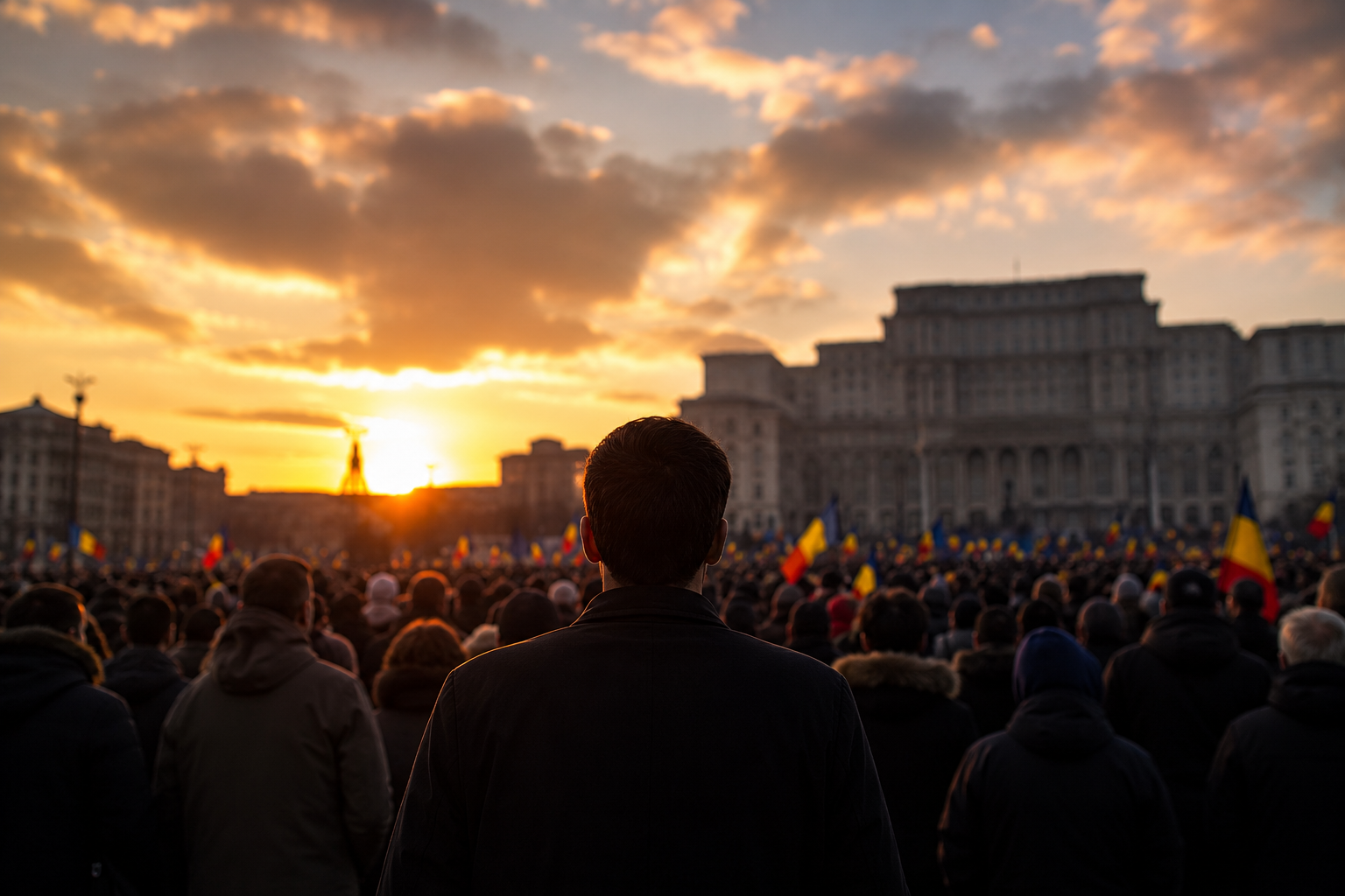 Ordine și stabilitate sau democrație? Ce vor românii. Foto generată cu AI - Jurnalul Olteniei – Știri din Craiova și Oltenia Ordine și stabilitate sau democrație? Ce vor românii. Foto generată cu AI