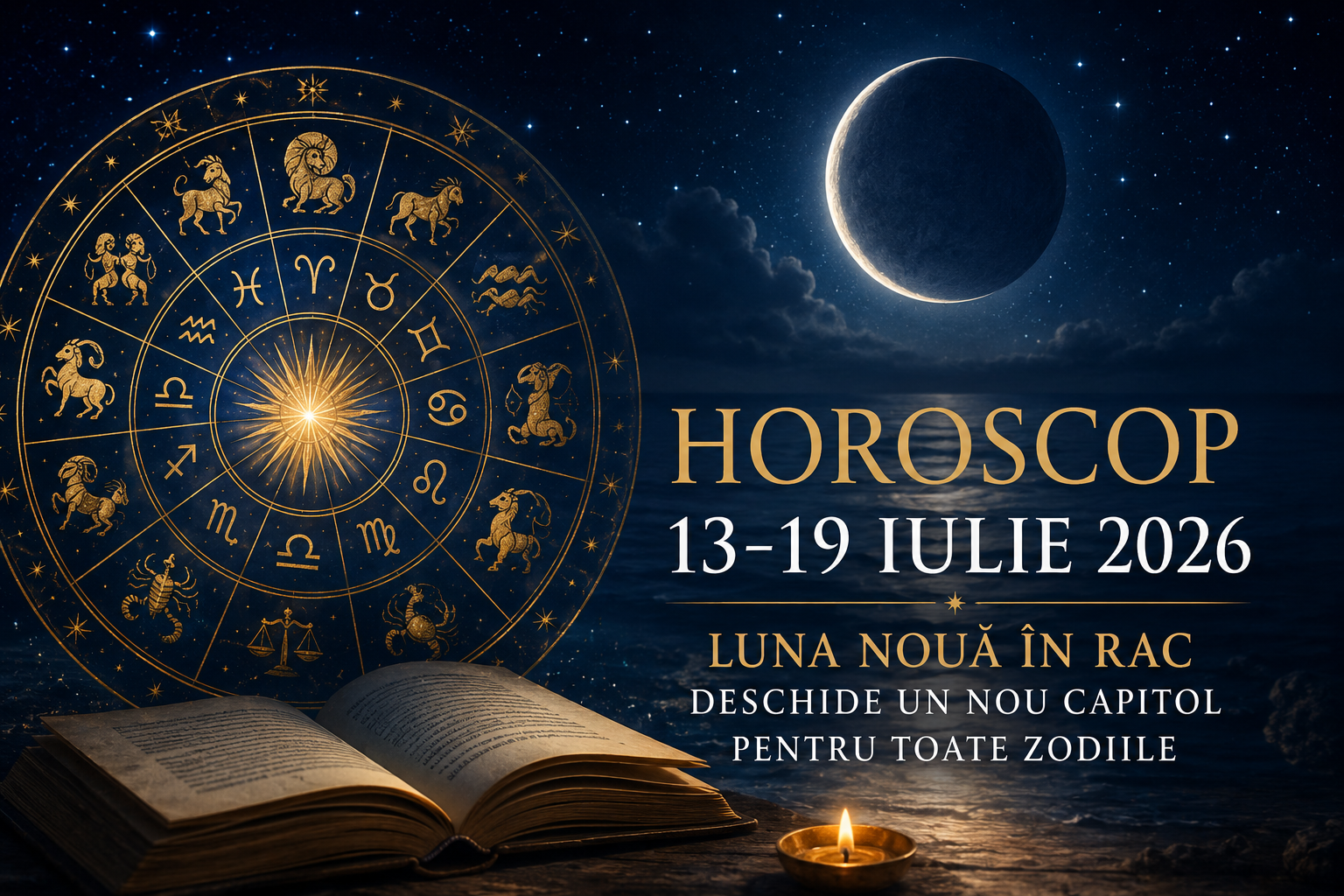 Horoscop 13 - 19 iulie 2026: Luna Nouă schimbă tot