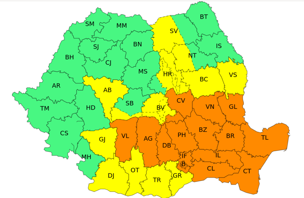 Oltenia, sub avertizări meteo! - Jurnalul Olteniei – Știri din Craiova și Oltenia Oltenia, sub avertizări meteo!
