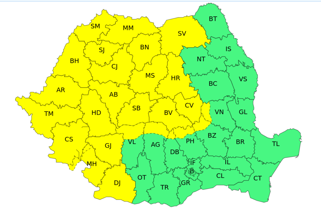 Furtuni și vijelii în jumătatea de vest a Olteniei