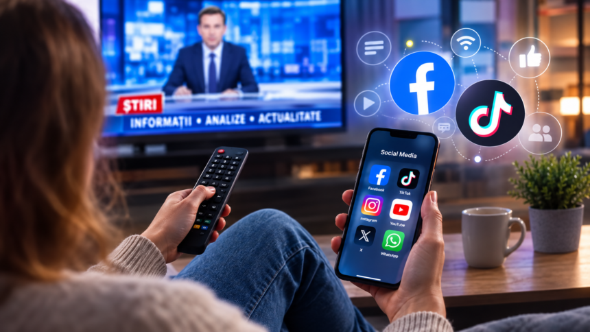 Televiziunea rămâne sursa dominantă de informare