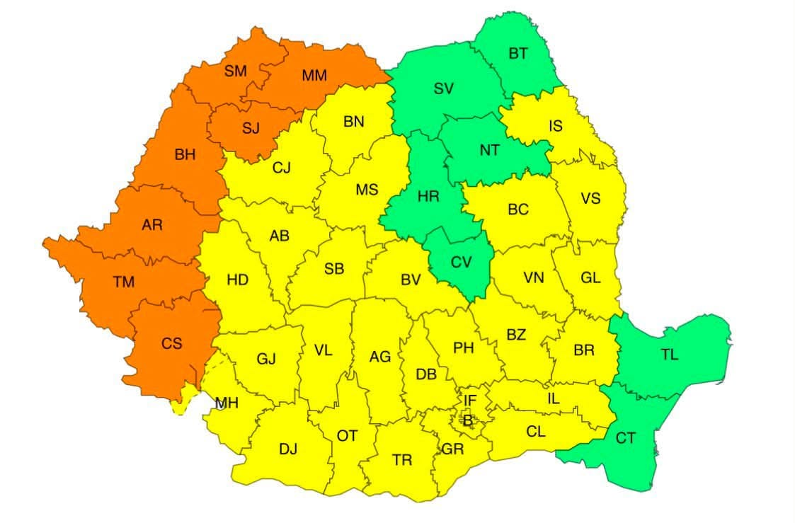 ANM: Caniculă și temperaturi de până la 39 de grade