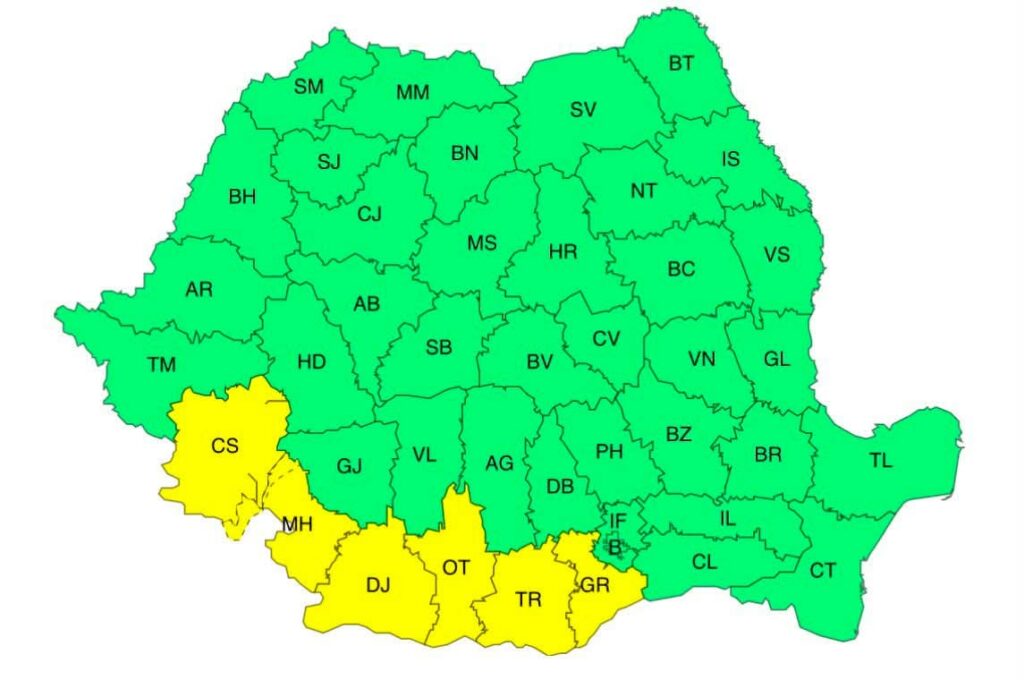 Caniculă în Oltenia: 38 de grade în sud
