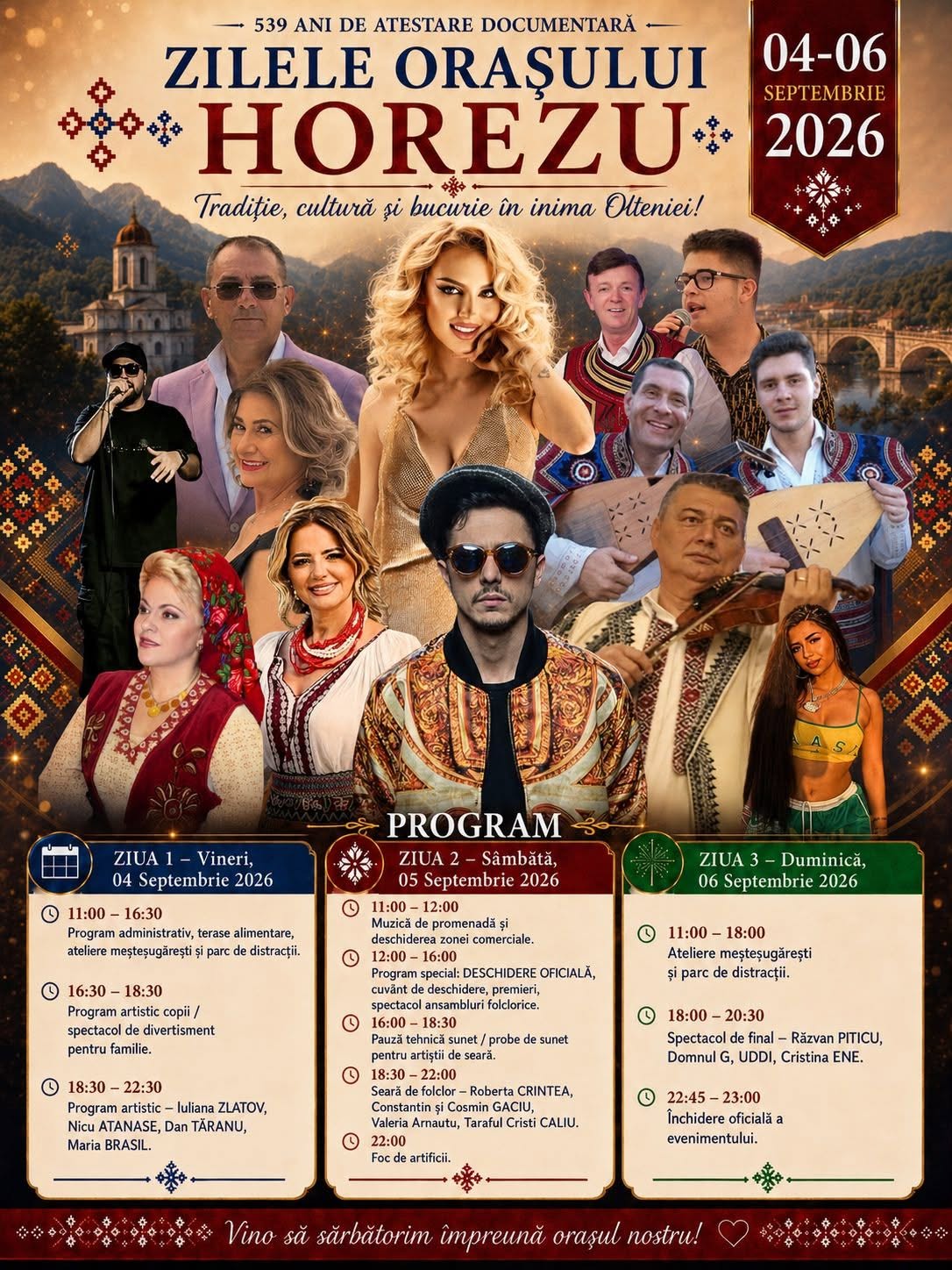 Horezu marchează 539 de ani de la prima atestare documentară