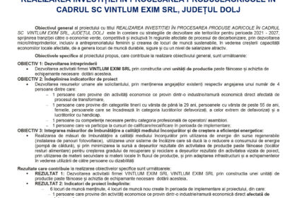 Official press release page featuring EU/partner logos, Romanian title 'Comunicat de presă privind demararea proiectului' and date August 2026