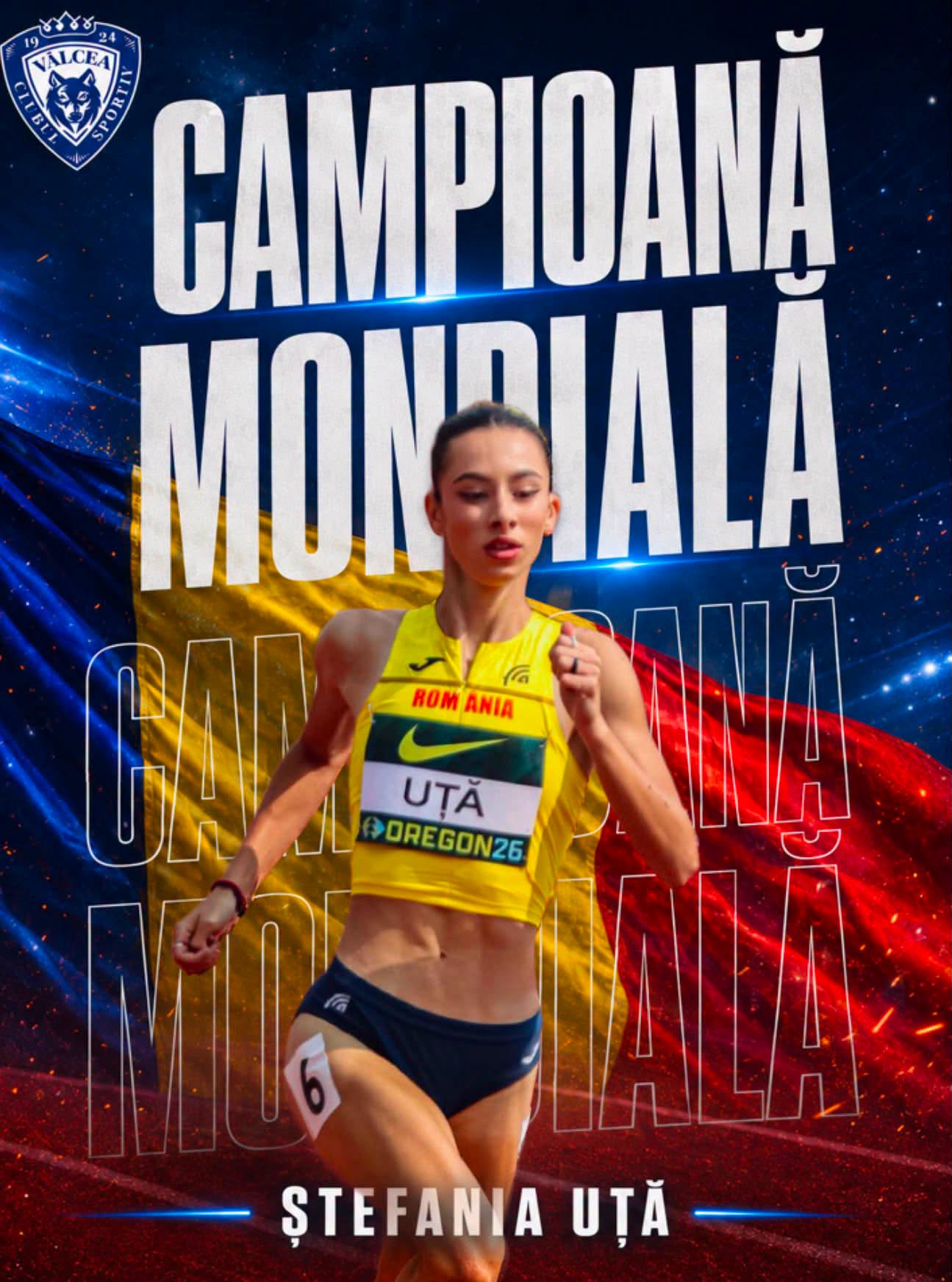 Olteanca Ștefania Uță este campioană mondială la atletism