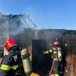 Incendiu în Goranu: Pompierii au evitat o posibilă explozie